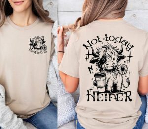 Salty Heifer Shirt, Funny Sarcastic Shirt, Western Cow Shirt, Highland Shirt, Adult Humor Shirt, Funny Heifer Shirt, Retro Shirt, Mom Gift