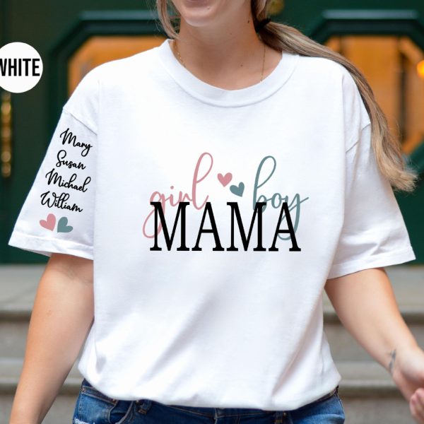 Personalized Boy Mama Shirt With Kid NamesComfort Colors Custom Mama Tshirt Personalized Mom Shirt Mothers Day Gift Mom Birthday Gift 3